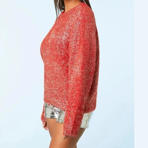 Occassion on Metallic Knit Sweater Size M - Picture 6 of 10